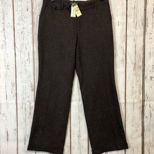 NWT Eddie Bauer Women’s Brown Wool Size 10 #A472